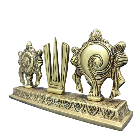 Tirupati Balaji Metal Venkateswar Sri Tilak Chakra Srinivasa Statue Idol Brass