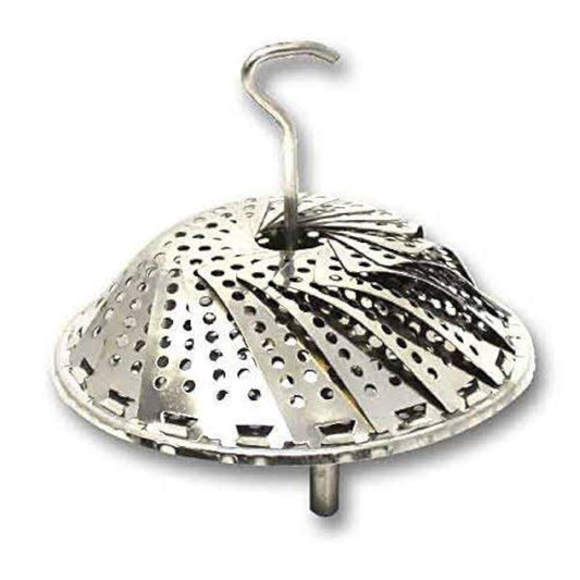 Mazda Vita Saver Stainless Steel Steamer Basket | Expandable Steamer for Cooking Vegetables, Momos, and More | Fits Various Pot Sizes | Rustproof and Durable | Dishwasher Safe(Silver)