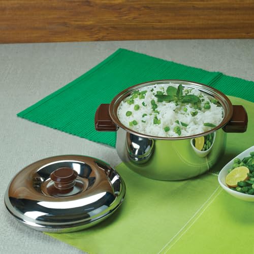 Vinod Stainless Steel Hot Casserole 6500ml - Insulated Food Warmer