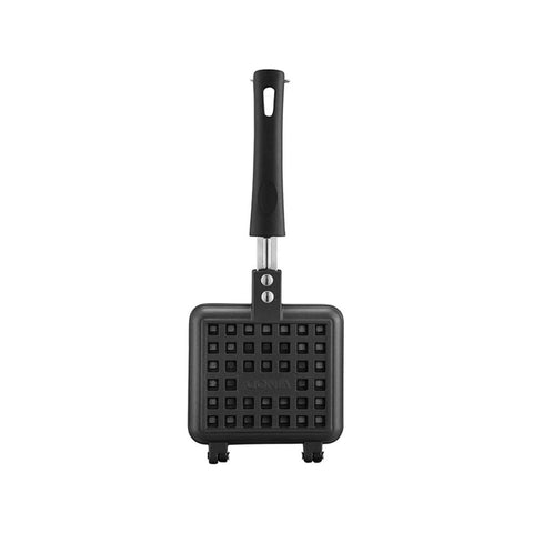 Vinod Zest Die-Cast Aluminium Stick-Free Waffle Maker – Waffle Pan & Pancake Maker | Gas Stove Compatible | Durable 3-Layer Coating | Scratch-Resistant Surface | 1-Year Warranty | Black