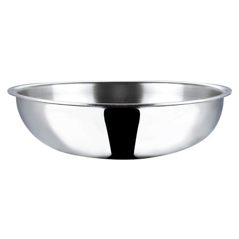 Vinod Platinum Triply Stainless Steel Tasla 2.5 litres Capacity (24 cm Diameter) | 2.5 L Triply Stainless Steel Tasla | 24 cm triply Stainless Steel Tasla, Silver (Induction and Gas Stove Friendly)