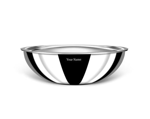 Stahl Artisan Hybrid Triply Non Stick Tasla with Lid, Stainless Steel Kadai Tasla for Cooking, Triply Metal Spatula Friendly, Induction & Gas Stove Compatible (26cm, 3.3L)