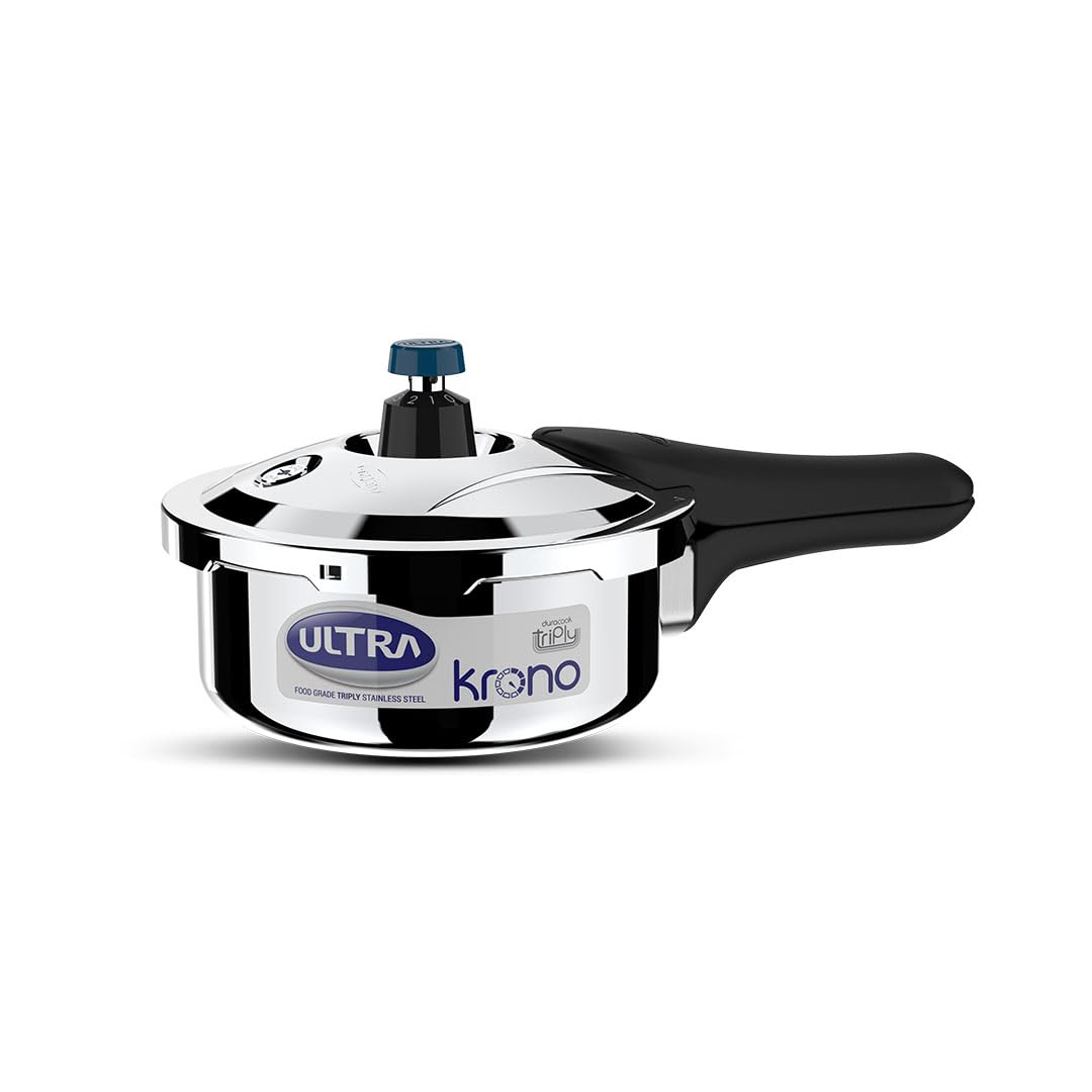Ultra Triply Krono 2 Litre SS Pressure Cooker | 5 Yr Warranty