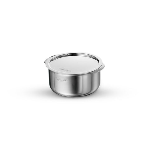 Tramontina Aeion Triply 16cm / 1.6L Tope with SS 304 Lid | Healthy, Non Toxic | Extended Grip | Bhagona | Tapeli | Patila | for Boiling Milk/Water | NSF Certified | 10 Year Warranty