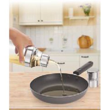 Mazda Stainless Steel and Acrylic Oil Dispenser & Oil Pourer 1000ml