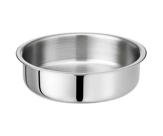 Solitaire 10272 Triply Langdi 26cm with Lid - Induction Base, Silver