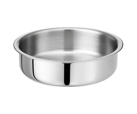 Solitaire 10272 Triply Langdi 26cm with Lid - Induction Base, Silver