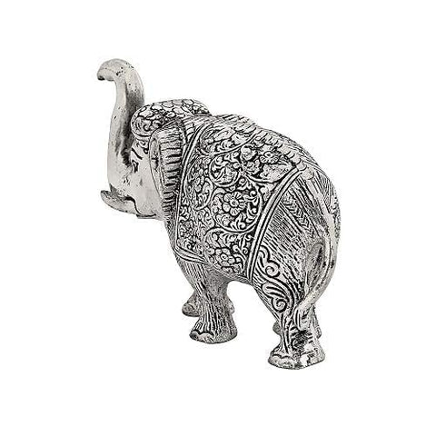 Aluminium Elephant Silver Plated || Height: 5 - Length: 7