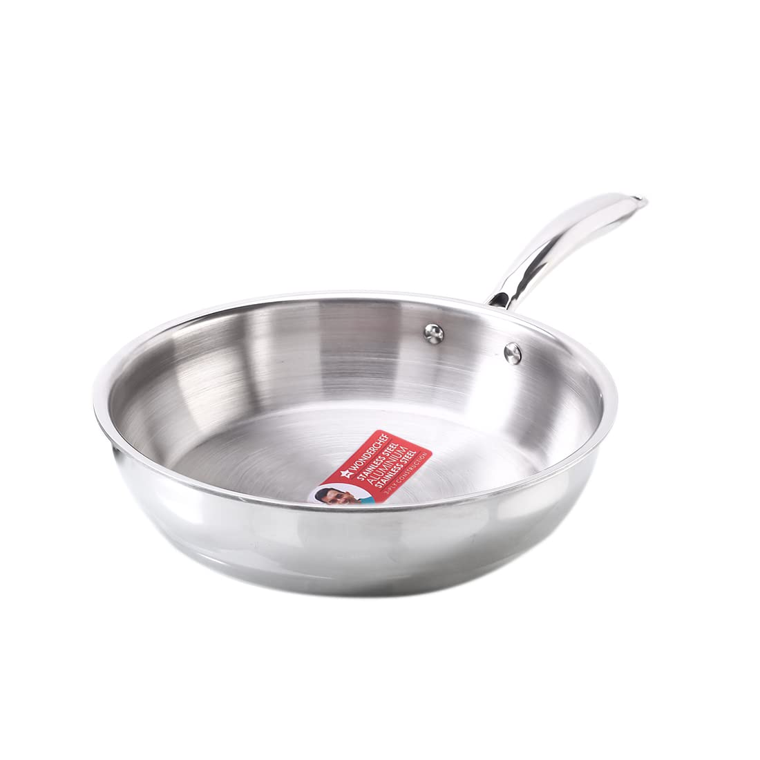 Wonderchef Nigella 24 cm Tri-ply Stainless Steel Fry Pan – 2 L