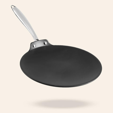 Vinod Ferona 26 cm Lightweight Cast Iron Tawa | Gas & Induction
