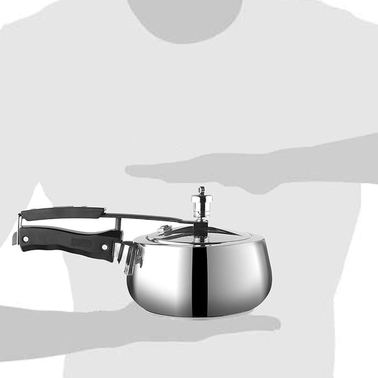 Vinod Handi Shape Inner Lid Europa Pressure Cooker - 1.5 L