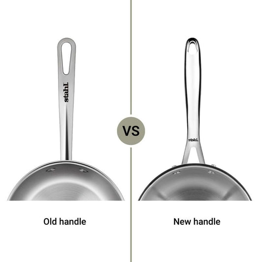 Stahl Artisan Triply Stainless Steel Saucepan with Dual Strainer Glass Lid | Easy Pour | Gas & Induction Friendly (14cm/1L)