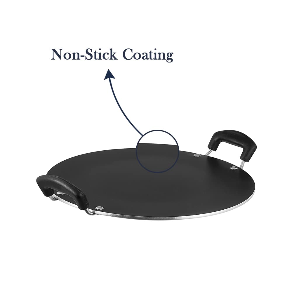 Vinod Zest 31.5cm Non Stick Pathri Tawa | 5mm Thick Base