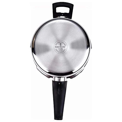 Bergner Argent Elements Triply 3.5 Litres Stainelss Steel Pressure Cooker with Triple Safety System, Easy to Use & Hold Handles, Extra locking system