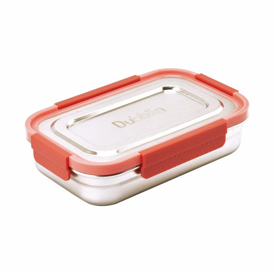 DUBBLIN Dineout Sr. Stainless Steel Lunch Box Insulated Airtight Spill Proof, sabzi Container Inside, 1000 ml, Pink