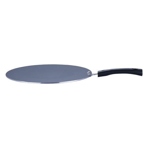 Vinod Zest Aluminium Stick Free Flat Multi Tawa 30 cm | 4mm Extra Thick Chapati & Roti Tawa | Triple Layer Ceramic Coating | Bakelite Handle | Gas Stove Compatible |1 Year Warranty