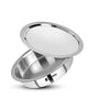 Stainless Steel Lagdi with SS Lid, 26cm - Heavy Gauge Induction Base