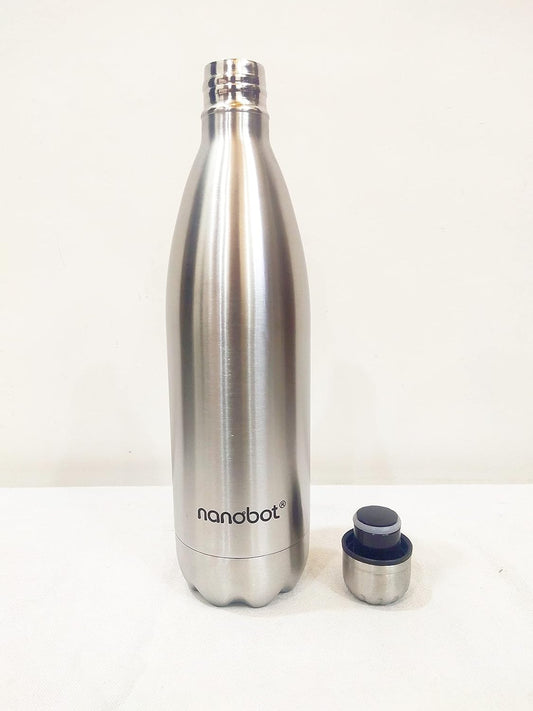 nanobot SS KRYO ThermoSteel Double Layer Water Bottle,24 HRS HOT & Cold, 1000 ml Steel Bottle