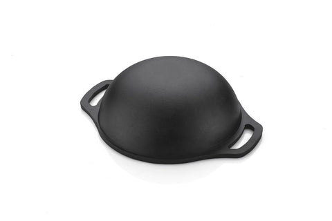 Cast Iron Pre- Seasoned Kadai (20cm) Black Export Quality Food Grade Kitchen