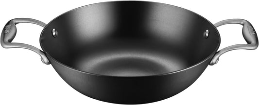Stahl Blacksmith Hybrid Cast Iron Kadhai Without Lid, 8328, 28 Cm
