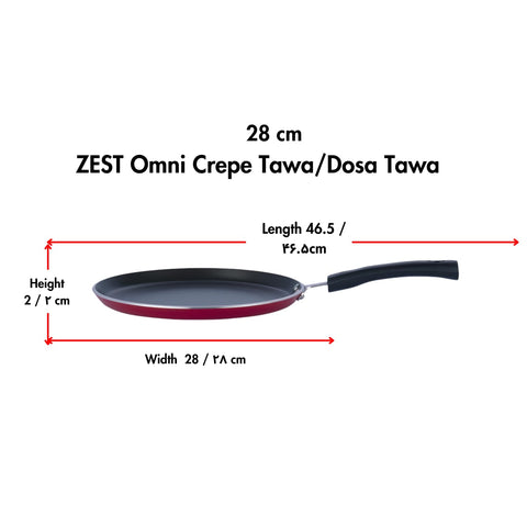 Vinod Zest Non Stick Dosa Omni Tawa - 28cm