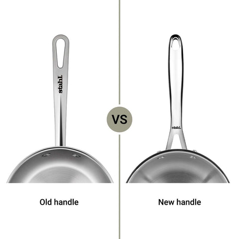 Stahl Artisan Triply 1L, 14cm Stainless Steel Tea Pan with Lid | Triply Sauce Pan | Induction & Gas Stove Compatible Milk Pan