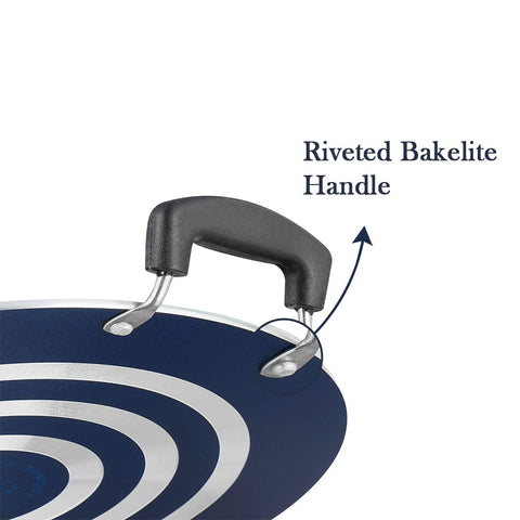 Vinod Zest 31.5cm Non Stick Pathri Tawa | 5mm Thick Base