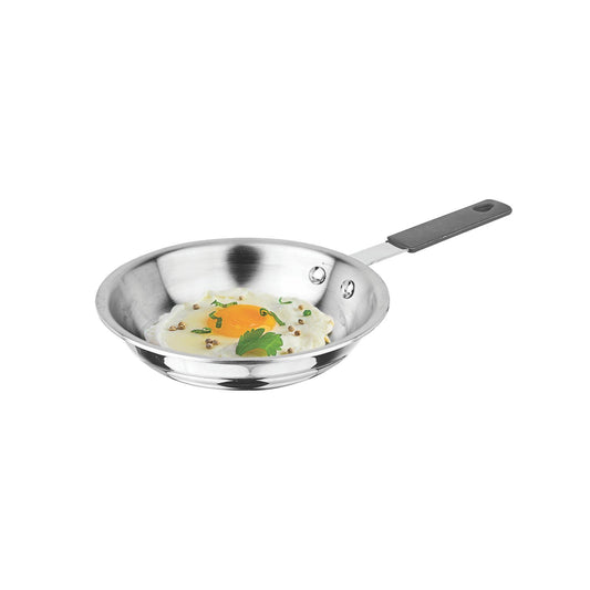 SignoraWare Artista Tri-Ply Stainless Steel Mini Frypan 14cm | Less oil needed | Save Energy & Time | Easy to Clean | Ideal for Quick Stir-Fries | Best for Toast Bread, Buns Or Mini Dosa (520ml)