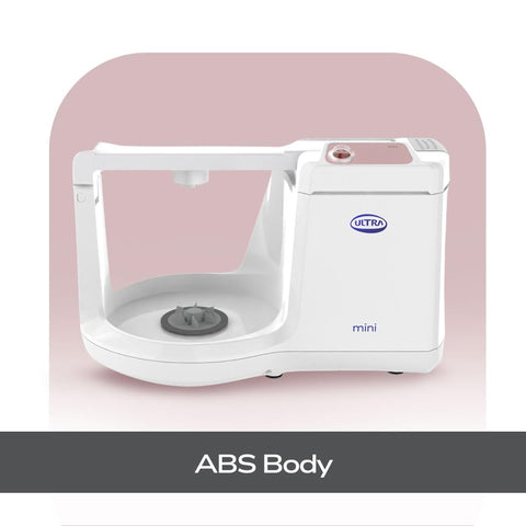 Ultra Mini 1.25 Litre Table Top Wet Grinder - White | Fast Grinding Conical Stones, 85W Power & 5 Years Warranty | AISI 304 Food-Grade SS Multi Utility Cylindrical Drum, Compact Design for Kitchen