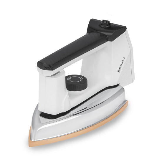 Bajaj DX 16 Heavy Weight Dry Iron | 1100 W Heavy Weight Dry Iron | Duraglide Soleplate | 360 Degree Swivel Cord | Cool Touch Handle | 2-Yrs Warranty 【White & Black】