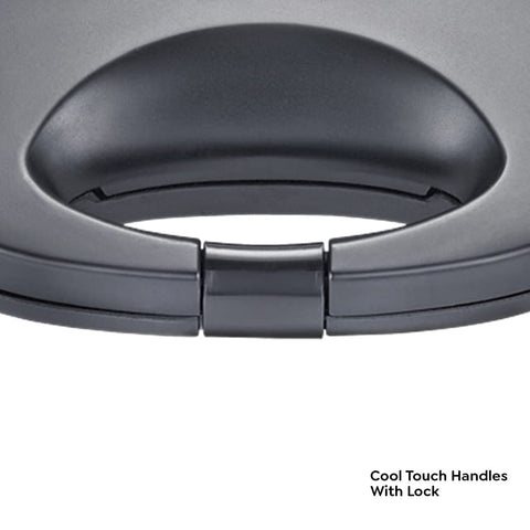 Prestige PGFSP - Spatter Coated Non-stick Sandwich Toasters With fixed Grill Plate, Black