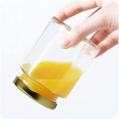 Hexagon Shape Glass Jar 100 ml | Stylish Storage Container for Spices, Honey & Dry Fruits