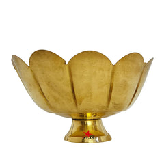 Nutristar Brass Fruit Bowl – Lotus Shape Decorative Brass Bowl for Gifts & Home