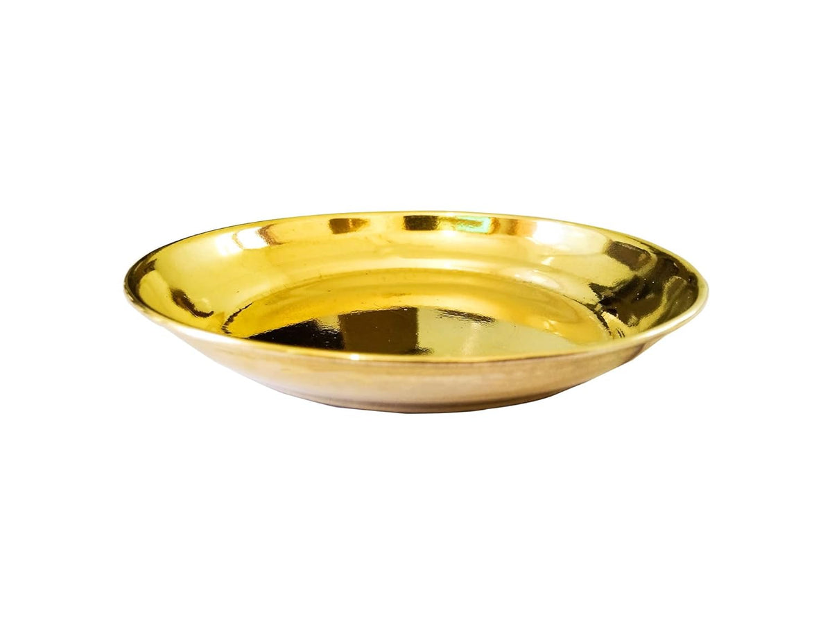 Brass Pooja Plate Small (Size - 3")