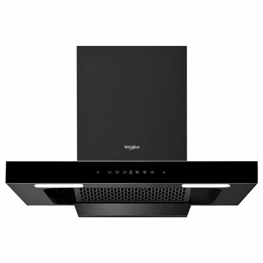 Whirlpool 90cm 1600 m3/hr Filterless Autoclean Kitchen Chimney with 3 Years Comprehensive & 11 Years Warranty on Motor| Made In India (TAFL PRO 90 HAC BK HOOD), Black