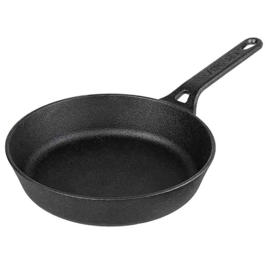Vinod 22cm Cast Iron Frypan LCIFP22 - Pre-Seasoned Induction Pan