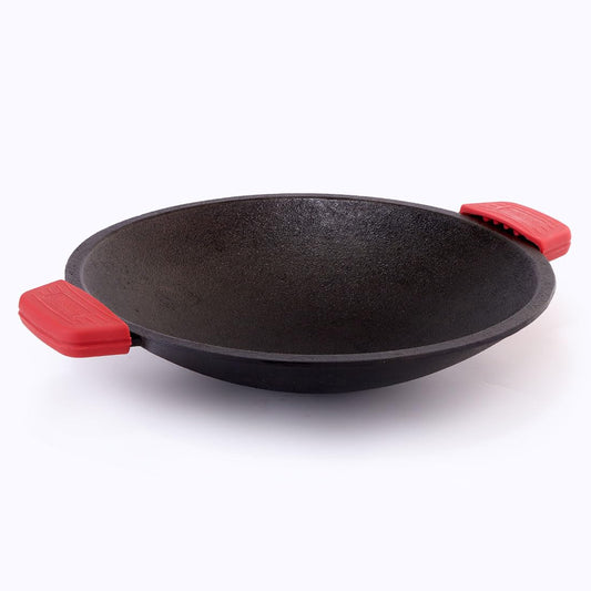 Wonderchef Forza Cast-Iron Appachetty | 20cm | Heavy-Duty Cast-Iron | for Appams, Dosas, Rotis | Naturally Non-Stick | Uniform Heating, Slow Cooking | Chemical-Free
