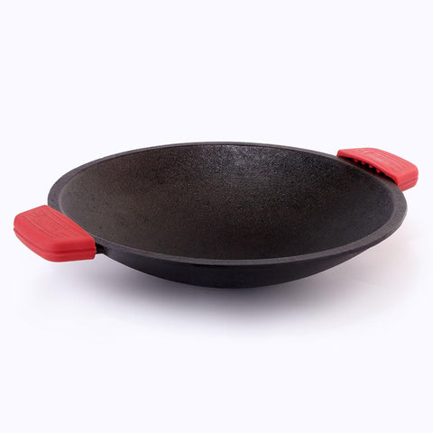 Wonderchef Forza Cast-Iron Appachetty | 20cm | Heavy-Duty Cast-Iron | for Appams, Dosas, Rotis | Naturally Non-Stick | Uniform Heating, Slow Cooking | Chemical-Free