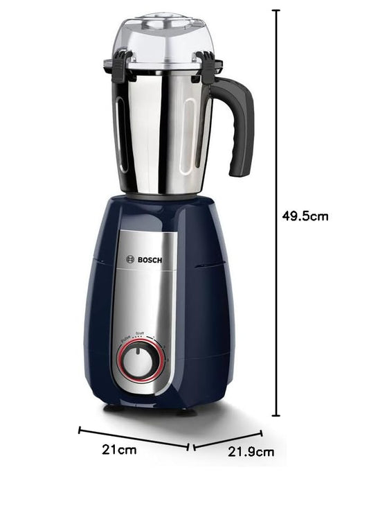 Bosch TrueMixx Style Mixer Grinder MGM6642DIN 750 W (Dark Blue)