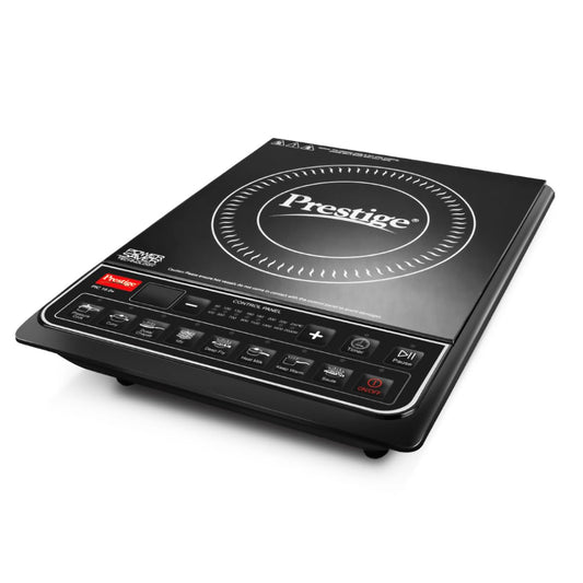 Prestige PIC 16.0 Plus 2000 Watts Induction Cooktop | 4KV Surge Protection | 8 Preset Indian Menu Option with Timer | Soft Touch Button | Easy to clean | Portable | Black |1Y Warranty | BIS