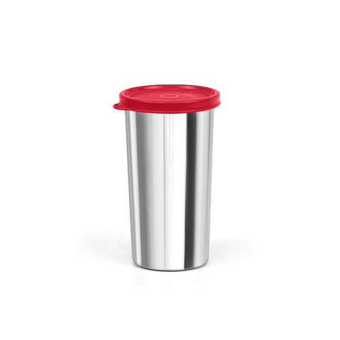 SignoraWare Stainless Steel Tumbler With Lid | Easy to carry | Airtight | Grip & Comfort | Best for Hiking & Travelling | Gym & Fitness | Useful for Office, Workspace & Outgoings ( 420 ml | Red )