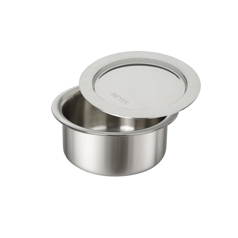 Meyer Triply Stainless Steel Tope with SS 304 Lid | Healthy, Non Toxic | Extended Grip | Bhagona | Tapeli | Patila | for Boiling Milk/Water | 16CM/1.5 litres Capacity | 10 Year Warranty | Silver
