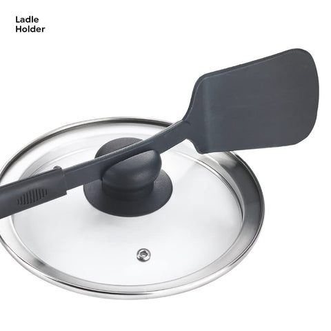 Prestige Deluxe Duo Plus Hard Anodised Outer Lid Handi Pressure Cooker With Stainless Steel Lid 3.0 Liters and Glass lid
