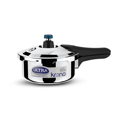 Ultra Triply Krono 2 Litre SS Pressure Cooker | 5 Yr Warranty