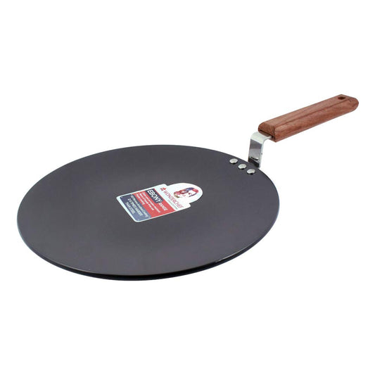 Wonderchef Ebony 25cm Roti Tawa | Hard-Anodized Aluminium, Non-Stick