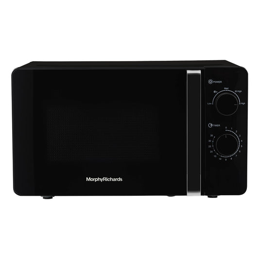 Morphy Richards 20 Litres Solo Microwave Oven| 6 Power Levels| Timer Function|Defrost| Overheat Protection with Auto Shut Off| 2 Year Product Warranty | Black