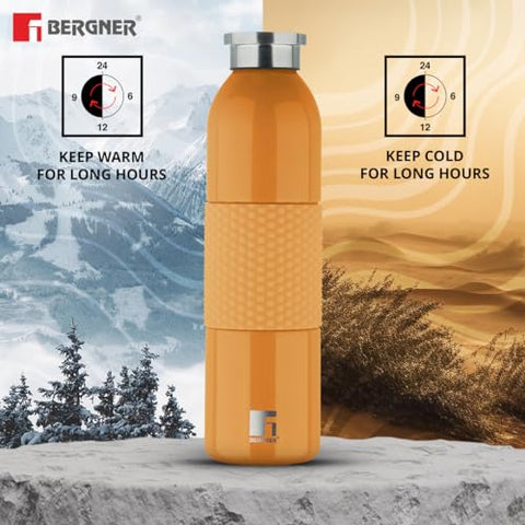 Bergner Walking Mid Grip 540-ml Vacuum Bottle - Orange
