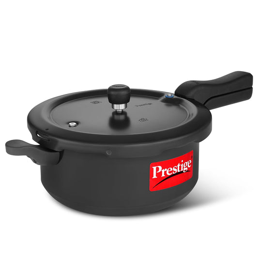 Prestige Svachh, 20278, 5 L, Sr. Pressure Pan, With Deep Lid For Spillage Control, Outer Lid, Aluminium, Black, 5 Liter