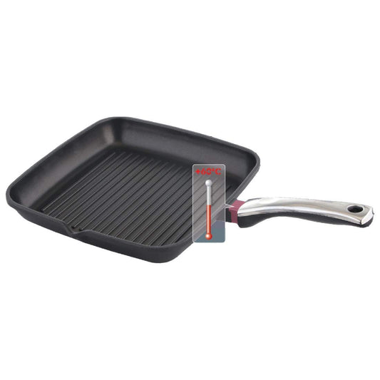Prestige Die Cast Plus Grill Pan, 24 cm, Black (Aluminium)