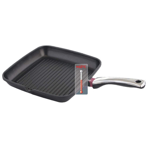 Prestige Die Cast Plus Grill Pan, 24 cm, Black (Aluminium)